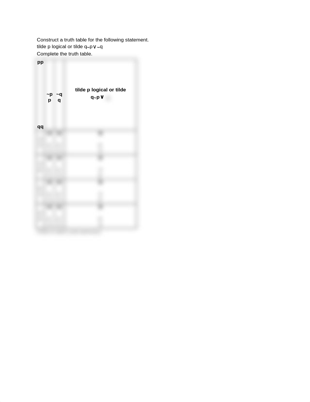 Construct a truth table for the following statement.docx_d2uiywqvlzk_page1