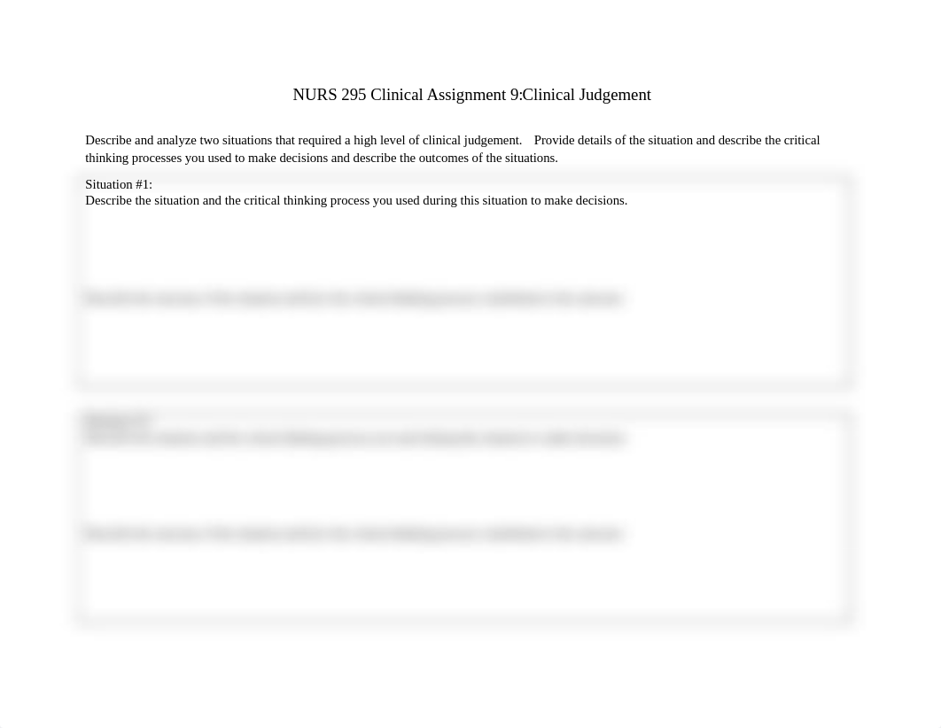 NURS 295 Clinical Assignment 9 Clinical Judgement.docx_d2v1fyvrdlx_page1