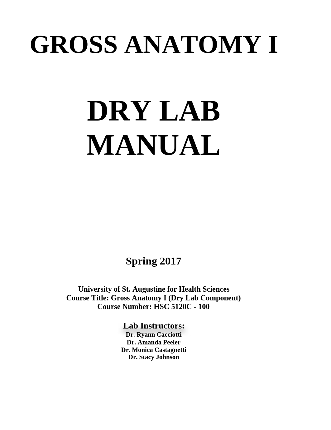 2017 Spring Gross Anatomy I - Dry Lab Manual_d2v4dsejijo_page1