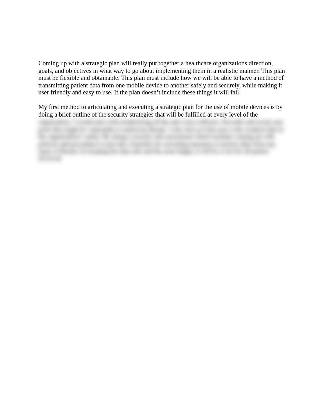 HIT 200 discussion Coming up with a strategic plan will really put together a healthcare organizatio_d2v8hnzuba3_page1