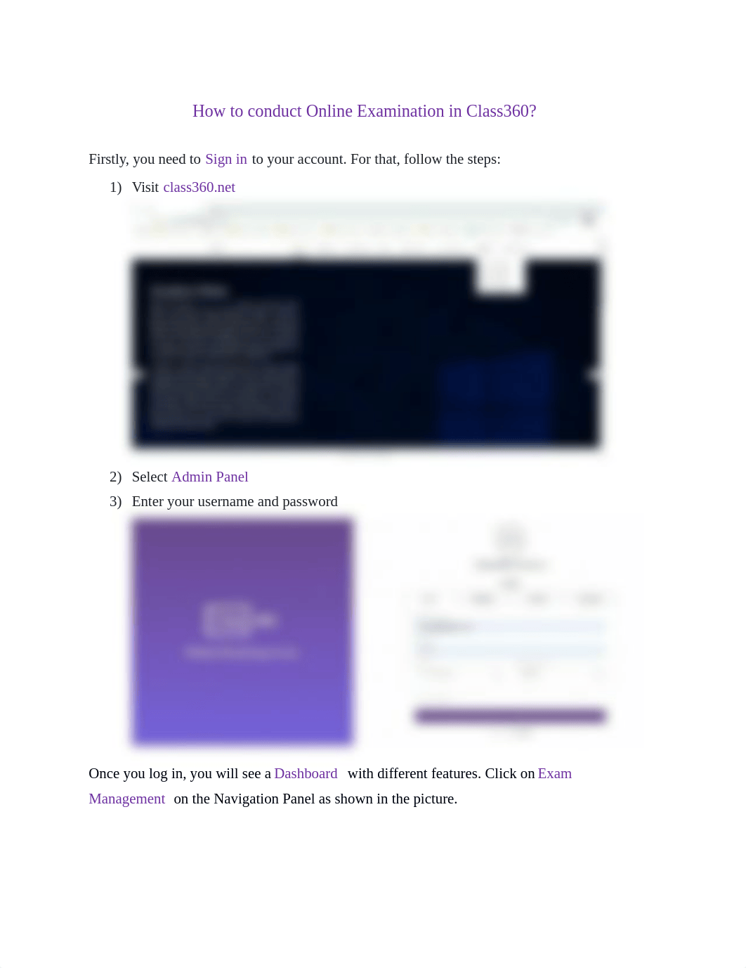 How to conduct Online Examination in Class360.docx_d2v8q8m1drc_page1
