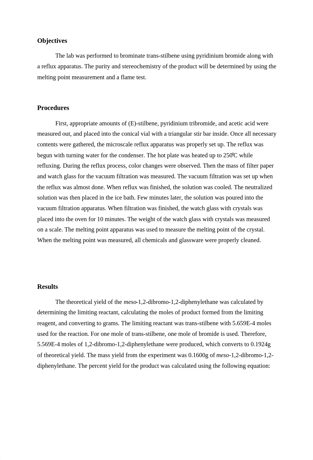 SYNTH 719 Lab Report (Brominating Alkenes).docx_d2vhgfv3u3n_page2