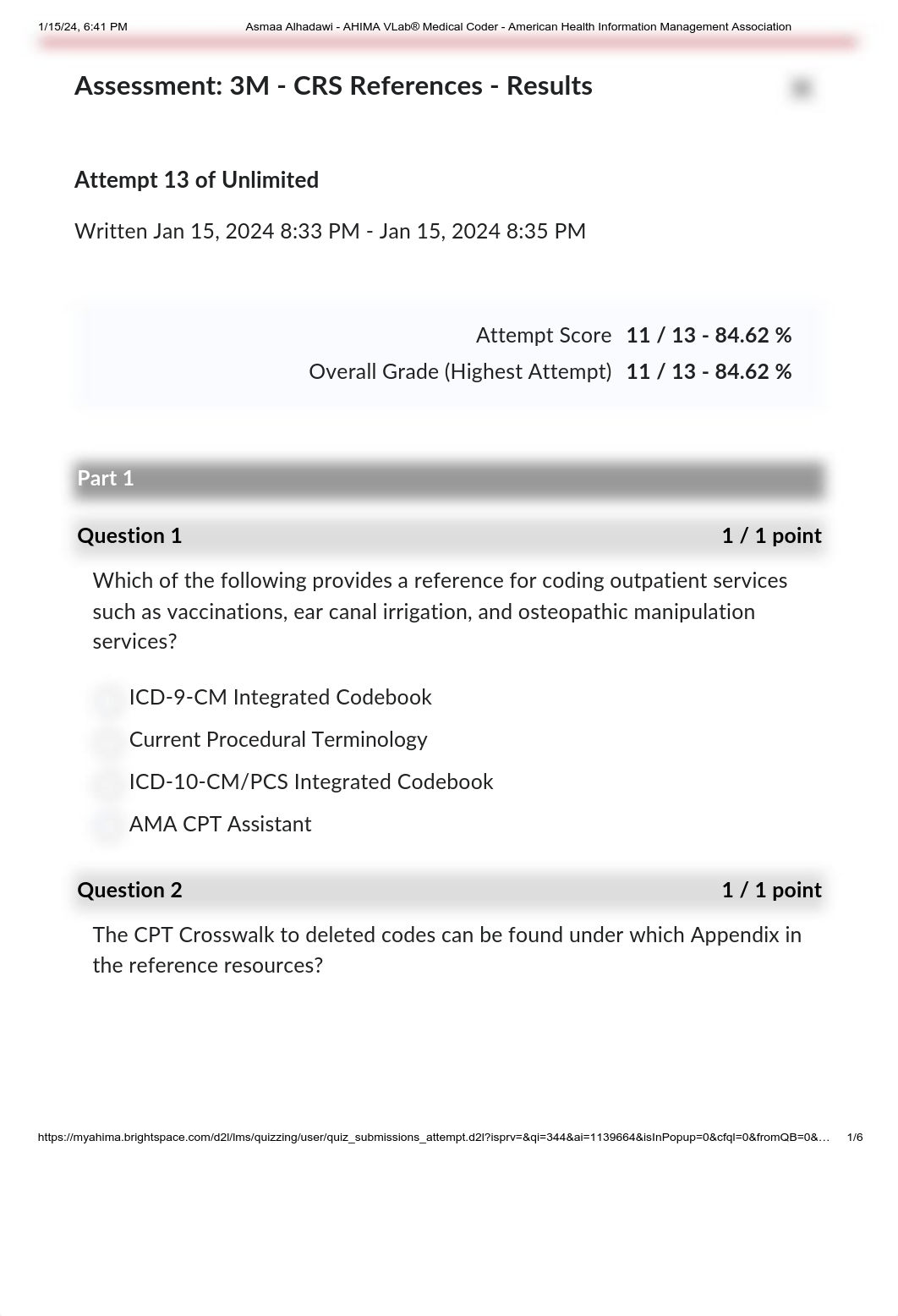 AHIMA VLab® Medical Coder - American Health Information Management Association@3.pdf_d2vmae9lt8q_page1