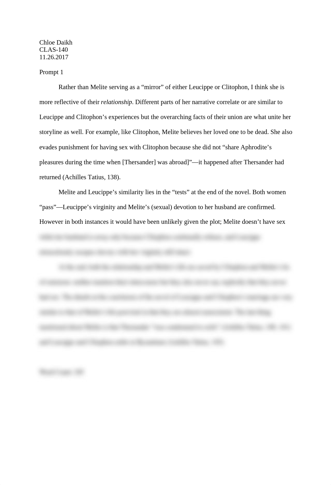 Leucippe and Clitophon Response Essay.docx_d2vpdwz81n0_page1