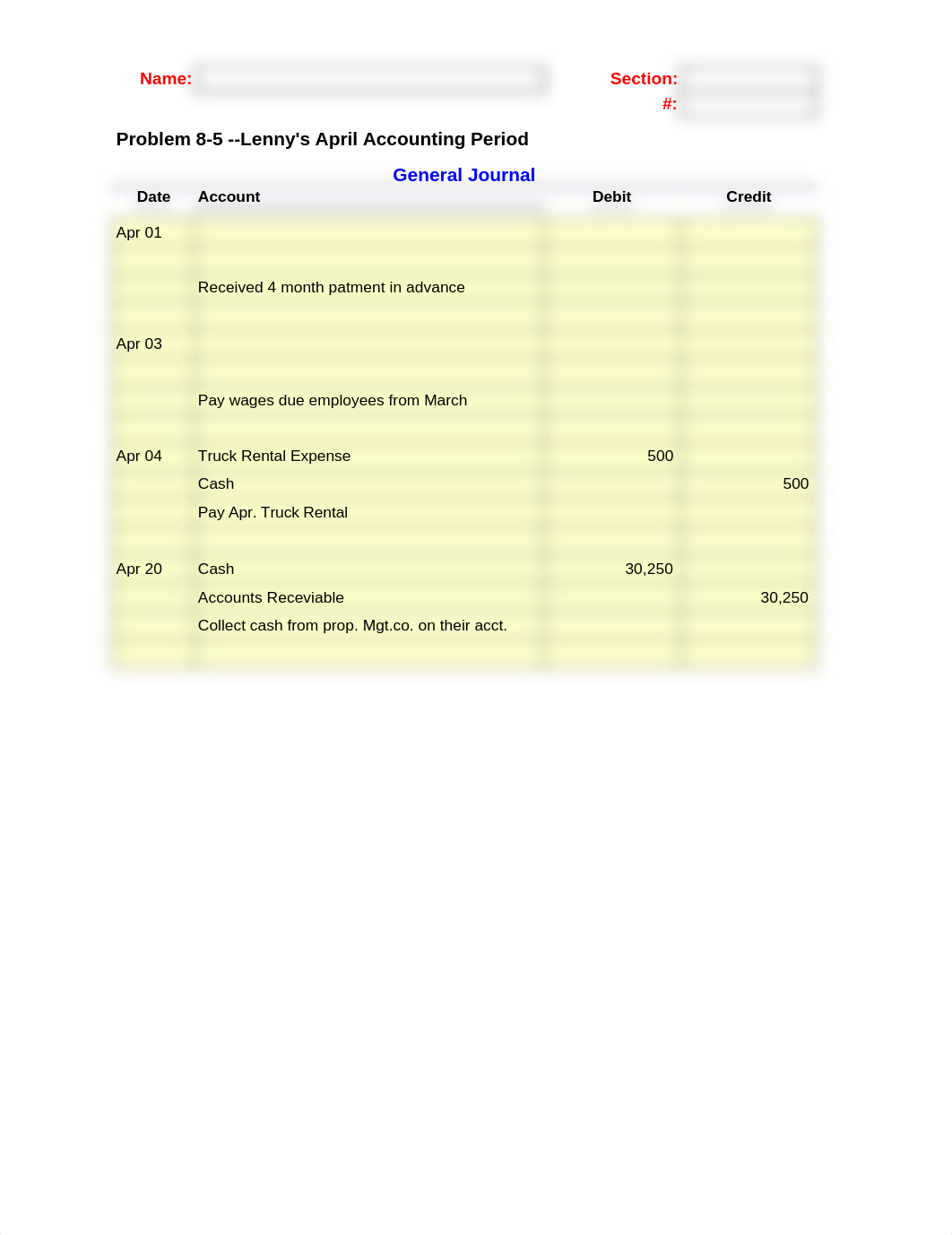 Problem 8-5 Forms Lenny's April  (1).xls_d2vrzh87p7p_page1