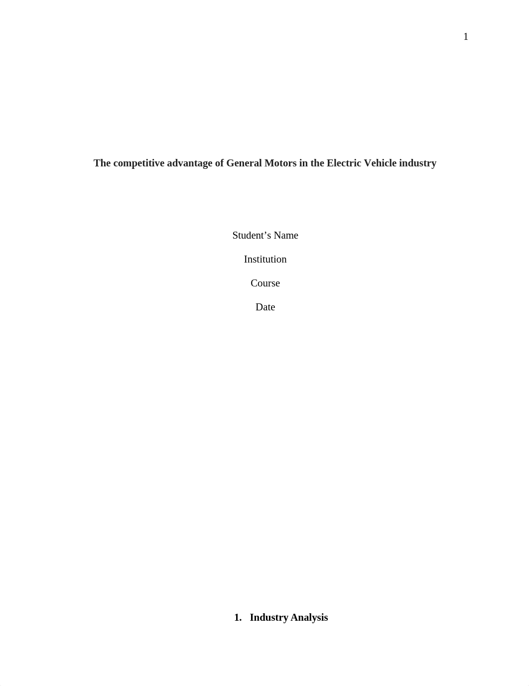 The competitive advantage of General Motors in the Electric Vehicle industry.edited.docx_d2vxhljvr2f_page1