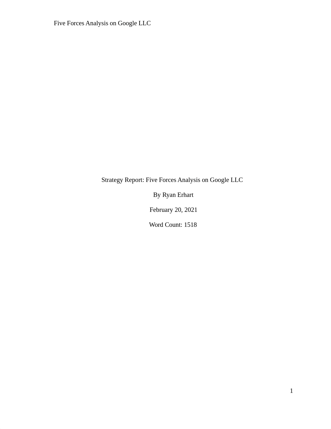 Week 5 Five Forces Report on Google LLC (2).docx_d2w87750vsd_page1