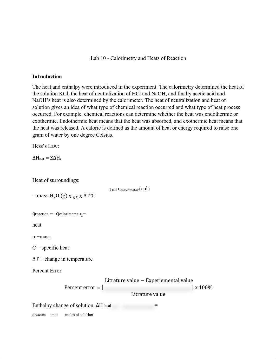 Lab 10_Calorimetry and Heats of Reaction .pdf_d2wqlglkjbk_page1