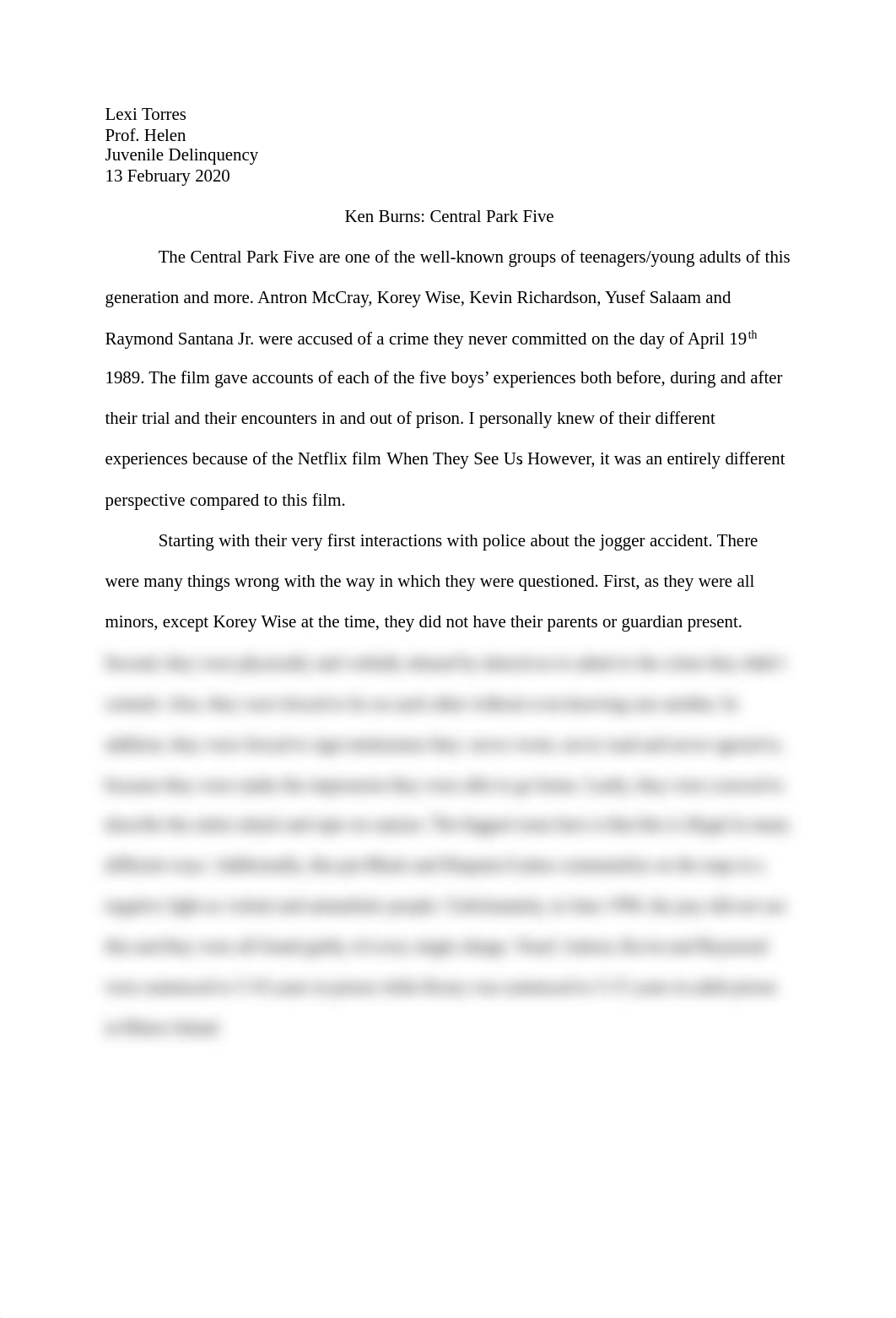 Response Paper 1 (Central Park 5).pdf_d2wxfbr64ms_page1