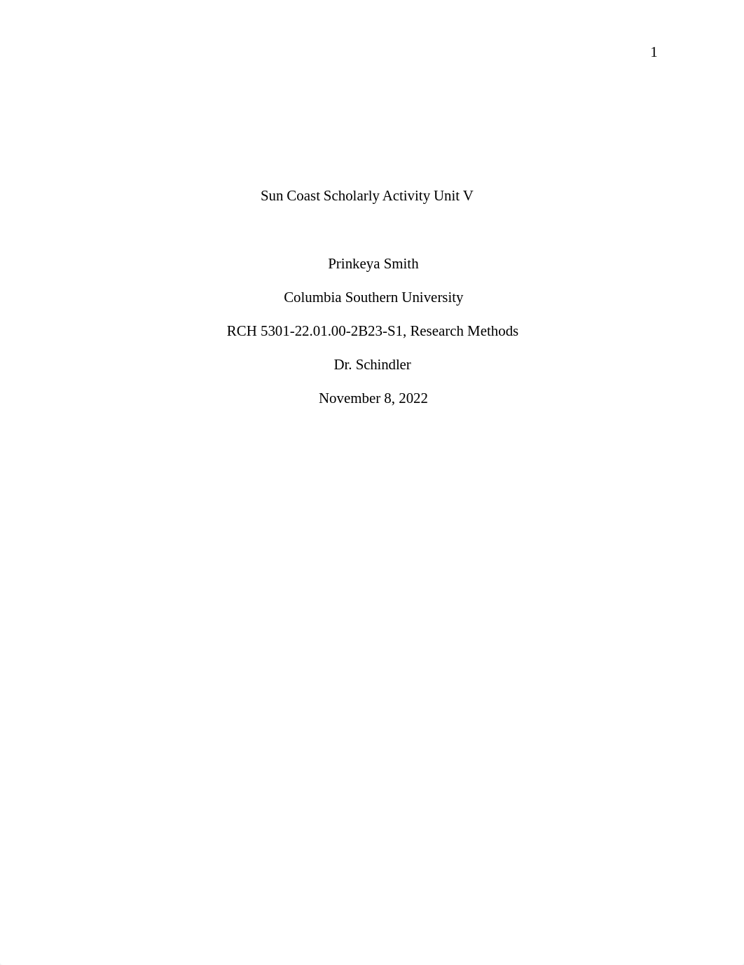 Unit V Sun Coast Remediation Scholarly Activity RCH 5301-2B23-S1 P.Smith.docx_d2wz1wdq2m5_page1