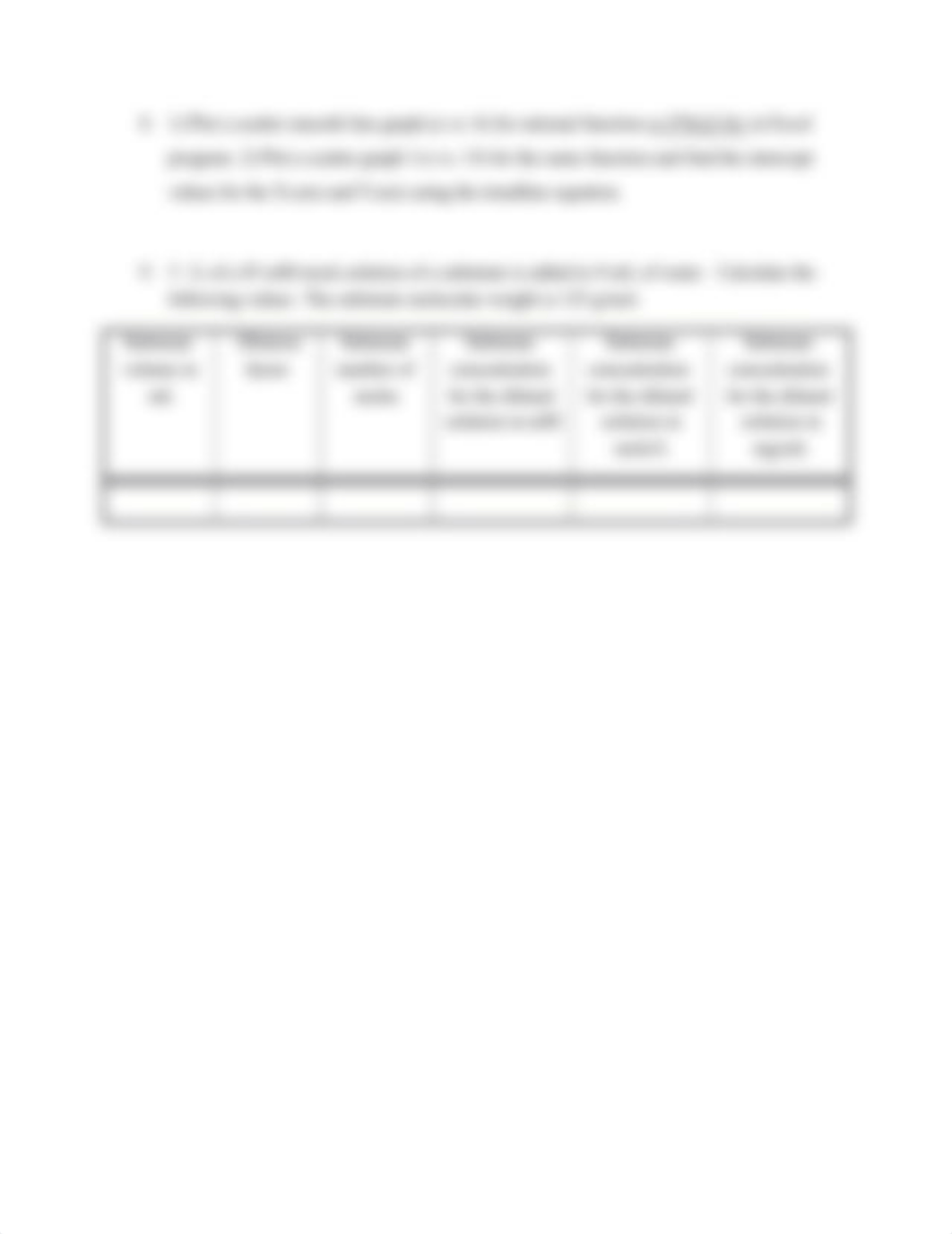 Biochemistry Lab 1 Unit Conversion, Concentration and Excel Graph.docx_d2x8512zf2l_page2