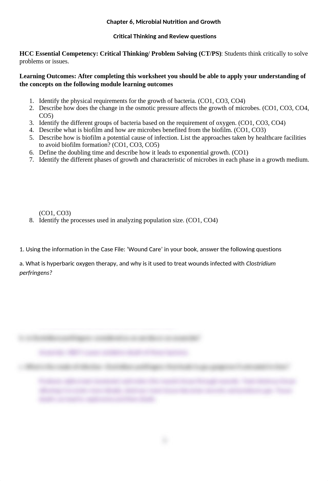 Chapter 6, Microbial Nutrition and Growth Critical Thinking and Problem Solving.edited.docx_d2xdsq5zlkj_page1