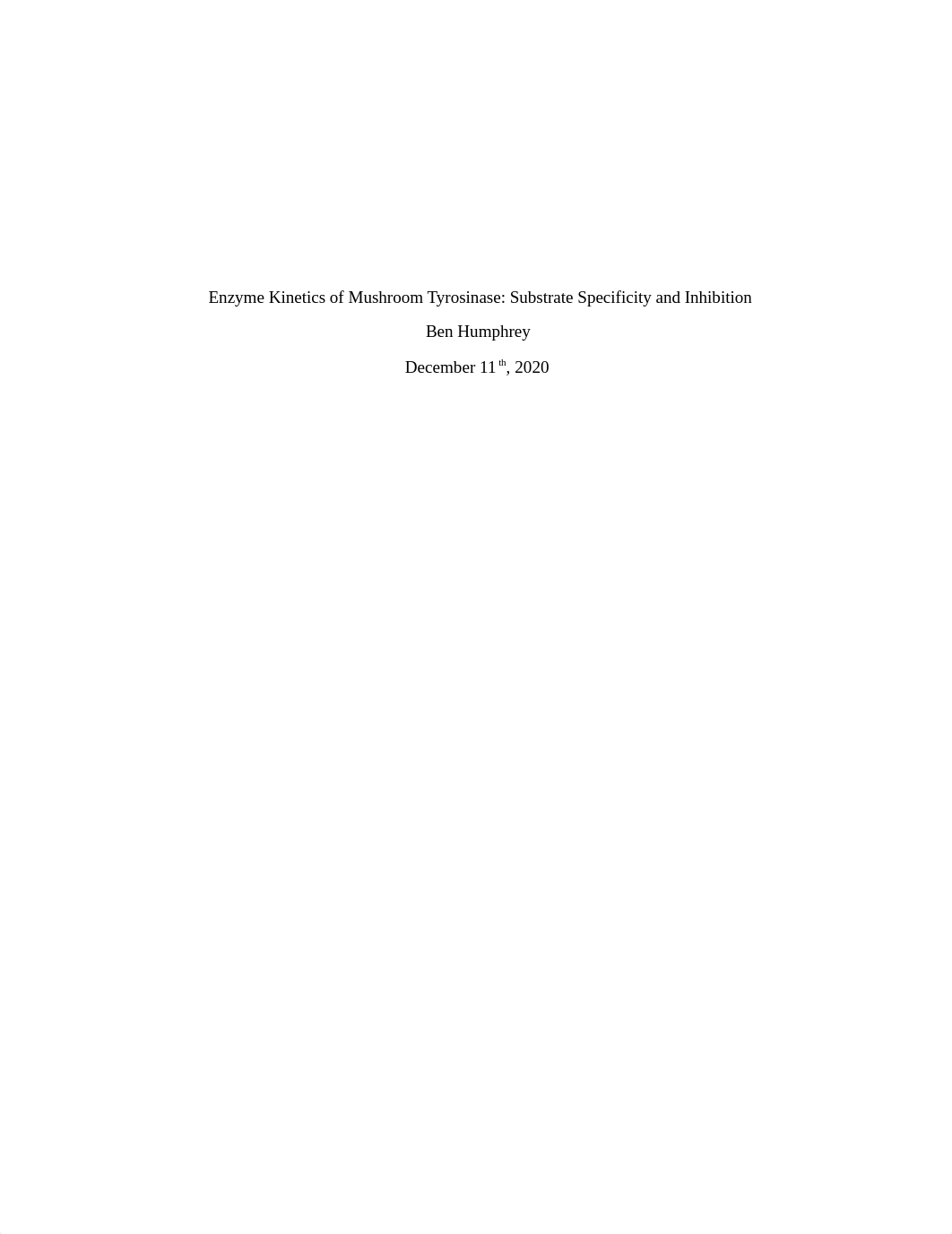 Enzyme Kinetics of Mushroom Tyrosinase.docx_d2xjzcelxjd_page1