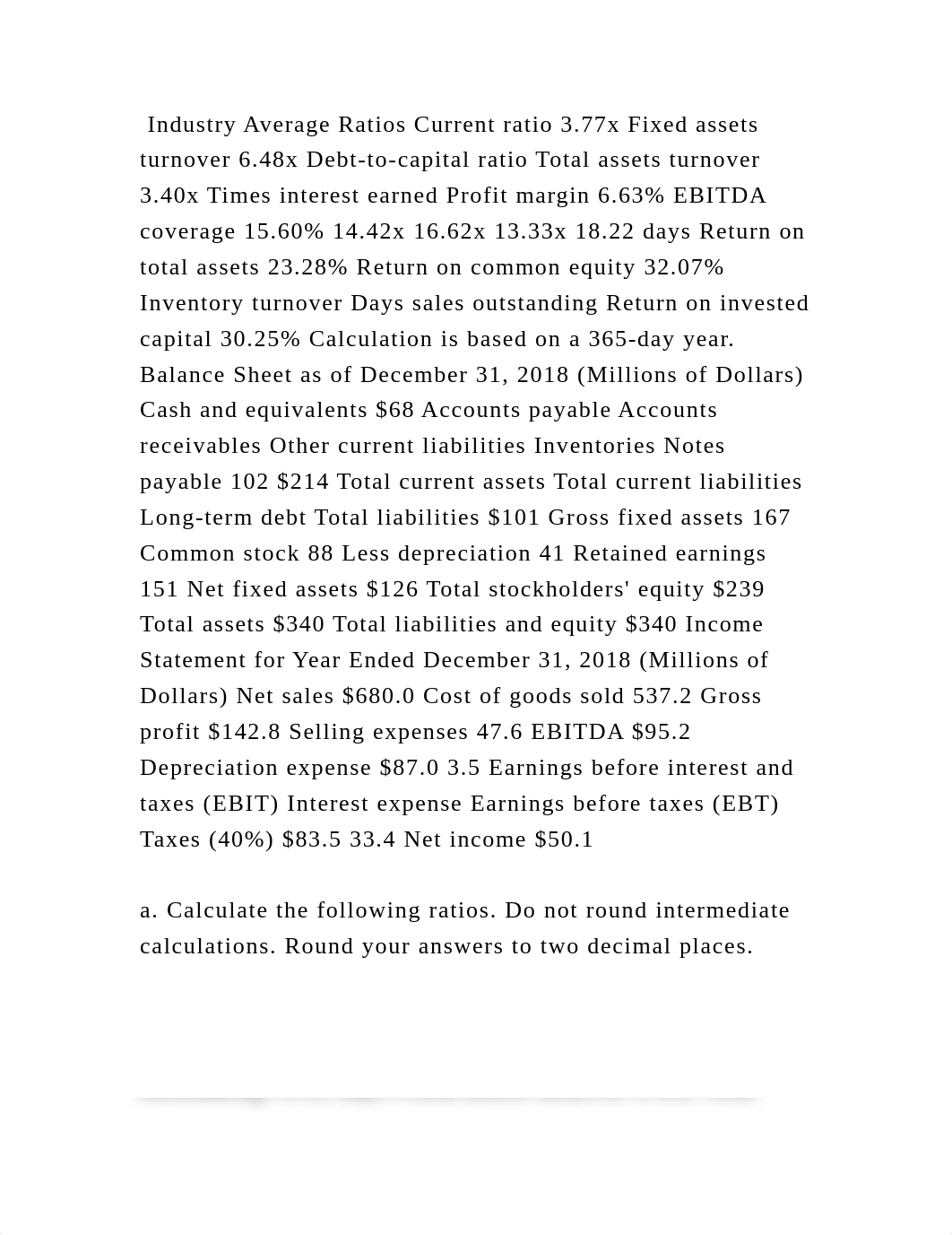 Industry Average Ratios Current ratio 3.77x Fixed assets turnover 6.4.docx_d2xpdxvynnu_page2