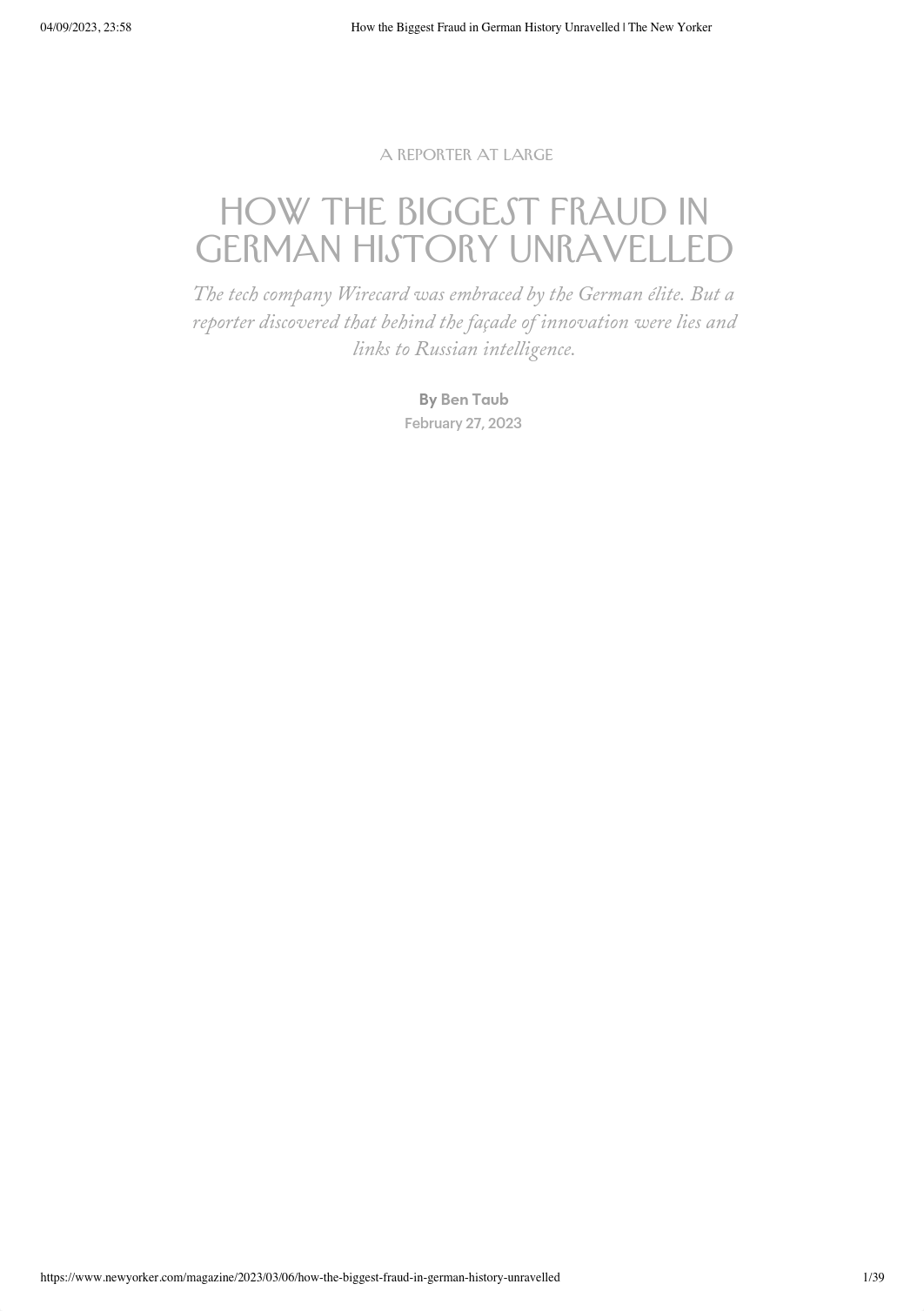 How the Biggest Fraud in German History Unravelled _ The New Yorker.pdf_d2xqc5p5ket_page1