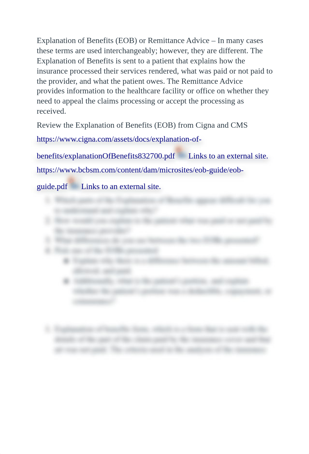 Unit 7 Discussion - Explanation of Benefits (EOB) or Remittance Advice (1) (1).docx_d2xtqf3dhm1_page1