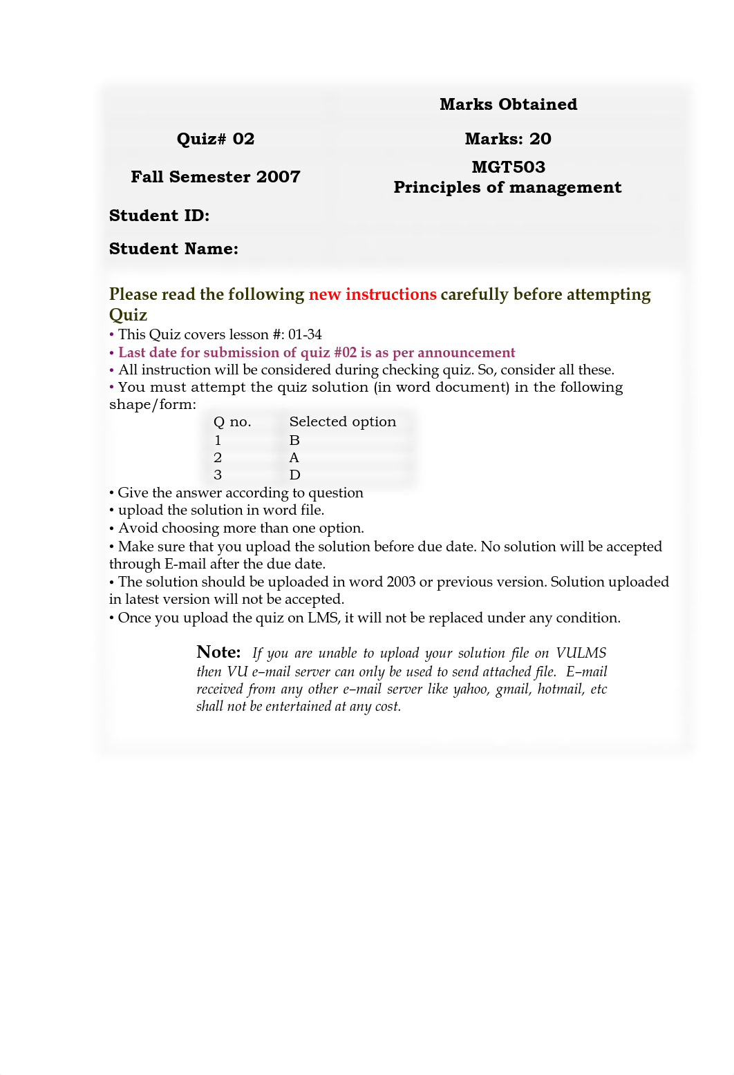 Princilpes of Management - MGT503 Fall 2007 Quiz 02_d2xzj4ejwlb_page1