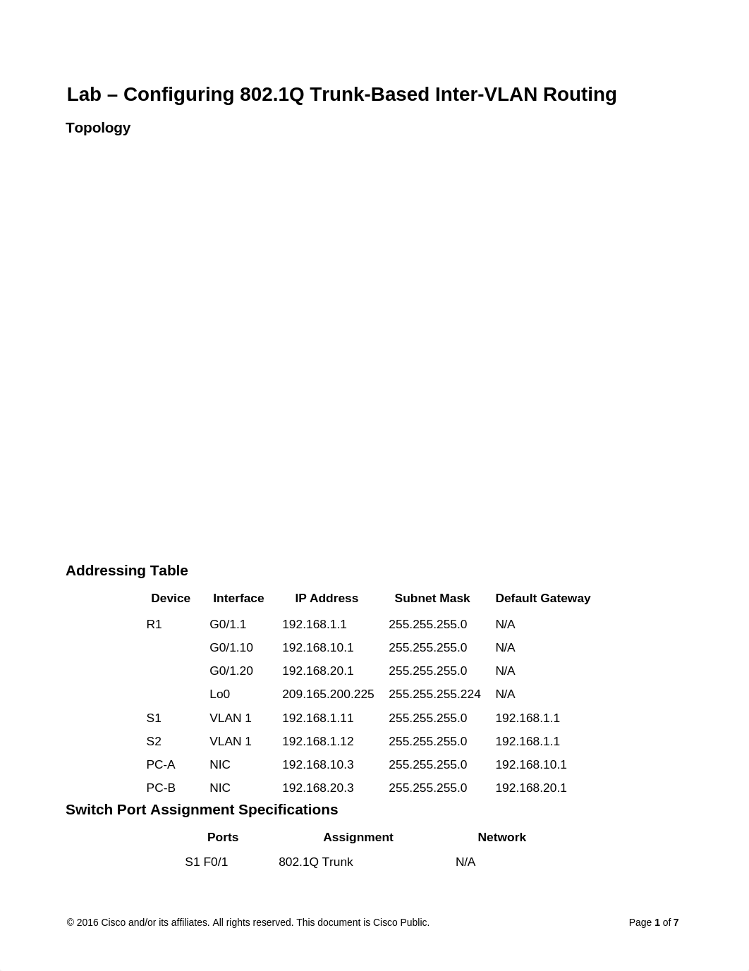 6.3.3.7 Lab - Configuring 802.1Q Trunk-Based Inter-VLAN Routing_d2y2av6tzvy_page1