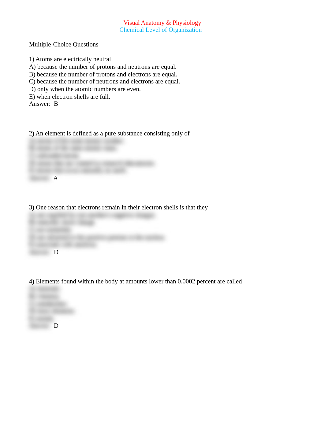 Visual Anatomy Physiology Chemical Level of Organization.docx_d2ya4qur7f4_page1