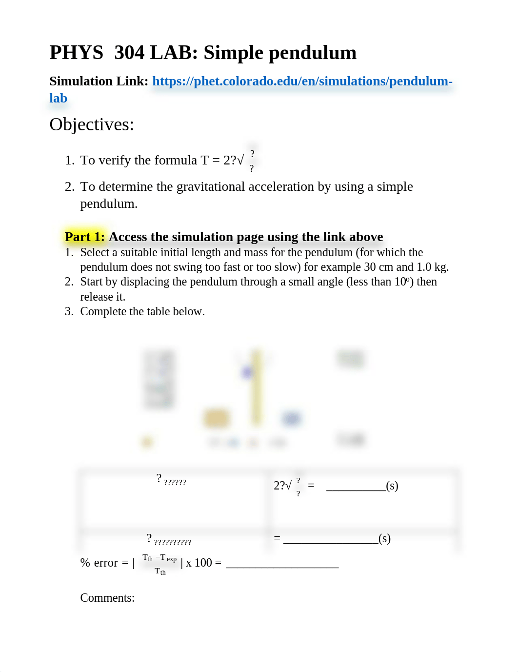 Simple pendulum PhET LAB Simulation(1).pdf_d2yh6zfn3us_page1