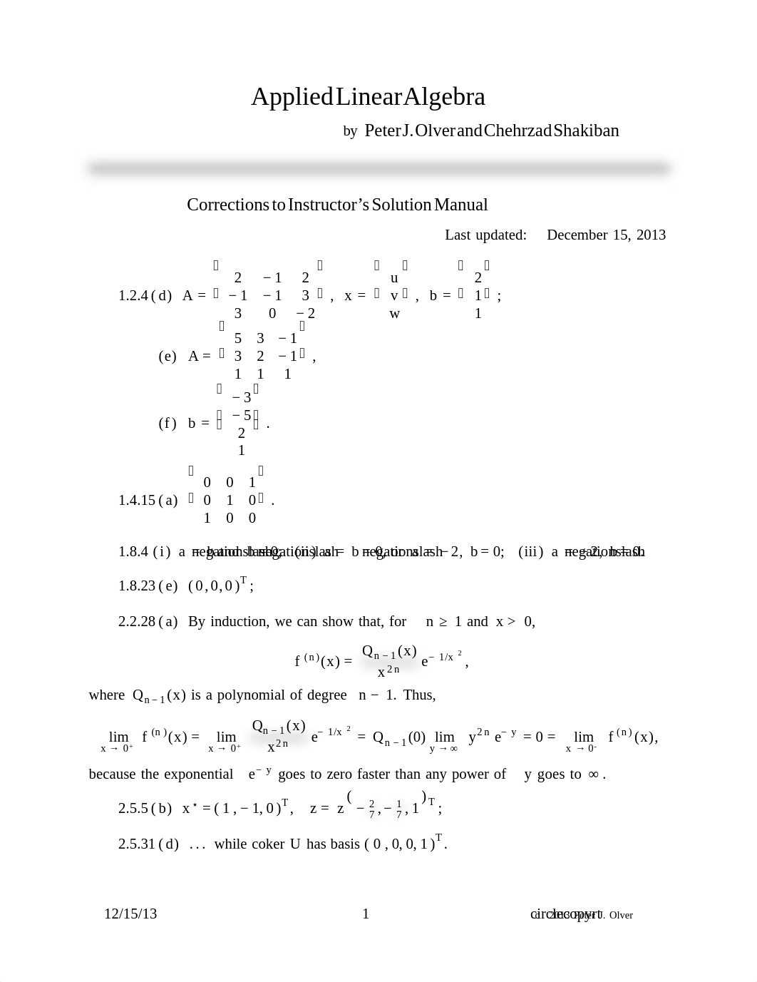 Applied Linear Algebra
by Peter J. Olver and Chehrzad Shakiban
Correct_d2z0ryti1yd_page1