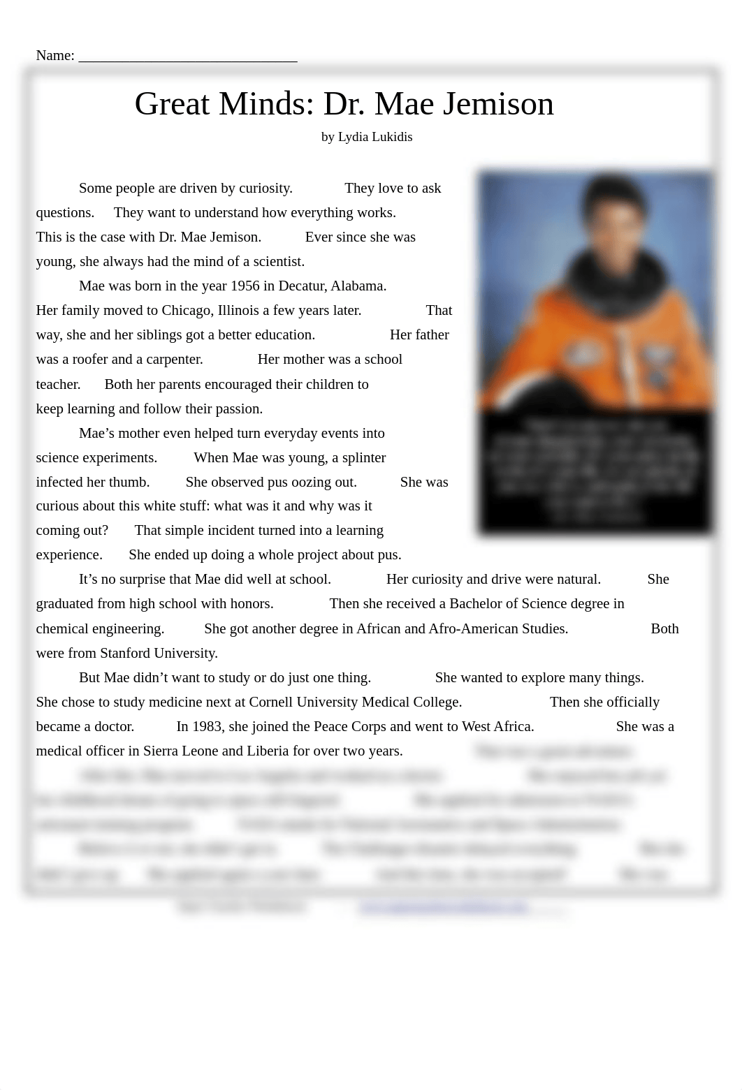 Tiana Spells - Dr Mae Jemison_SPACE.pdf_d2z6dk0lxti_page1