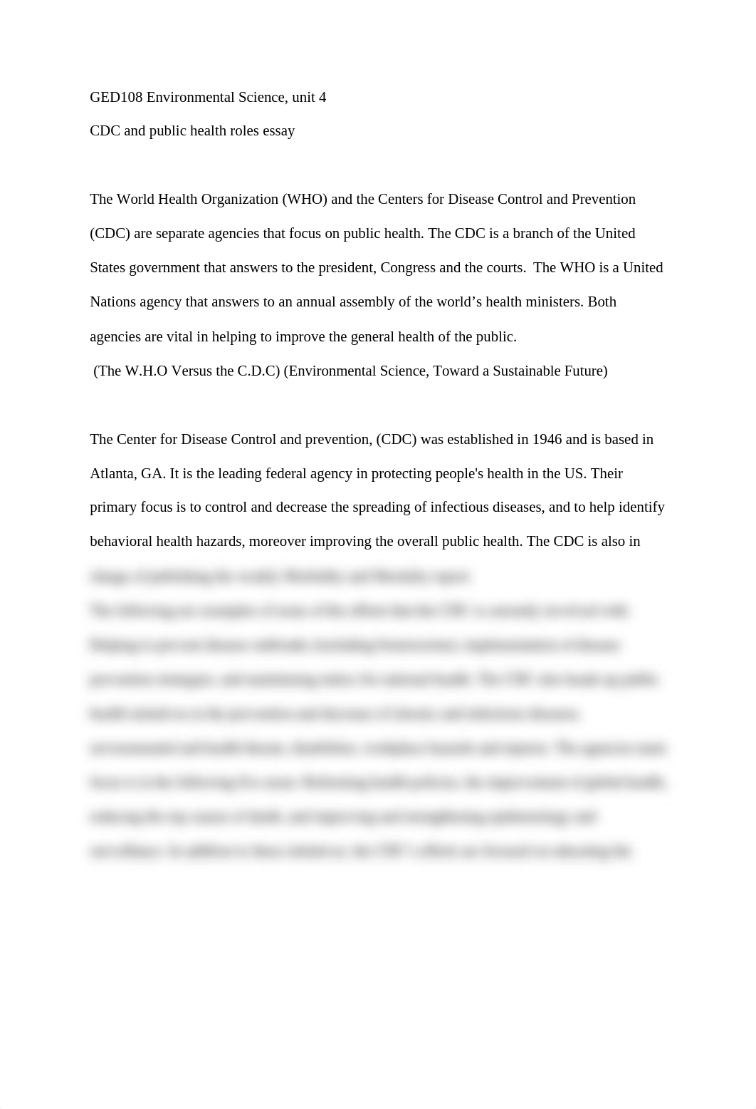 Course hero The Center for Disease Control and prevention.docx_d2z990inslu_page1