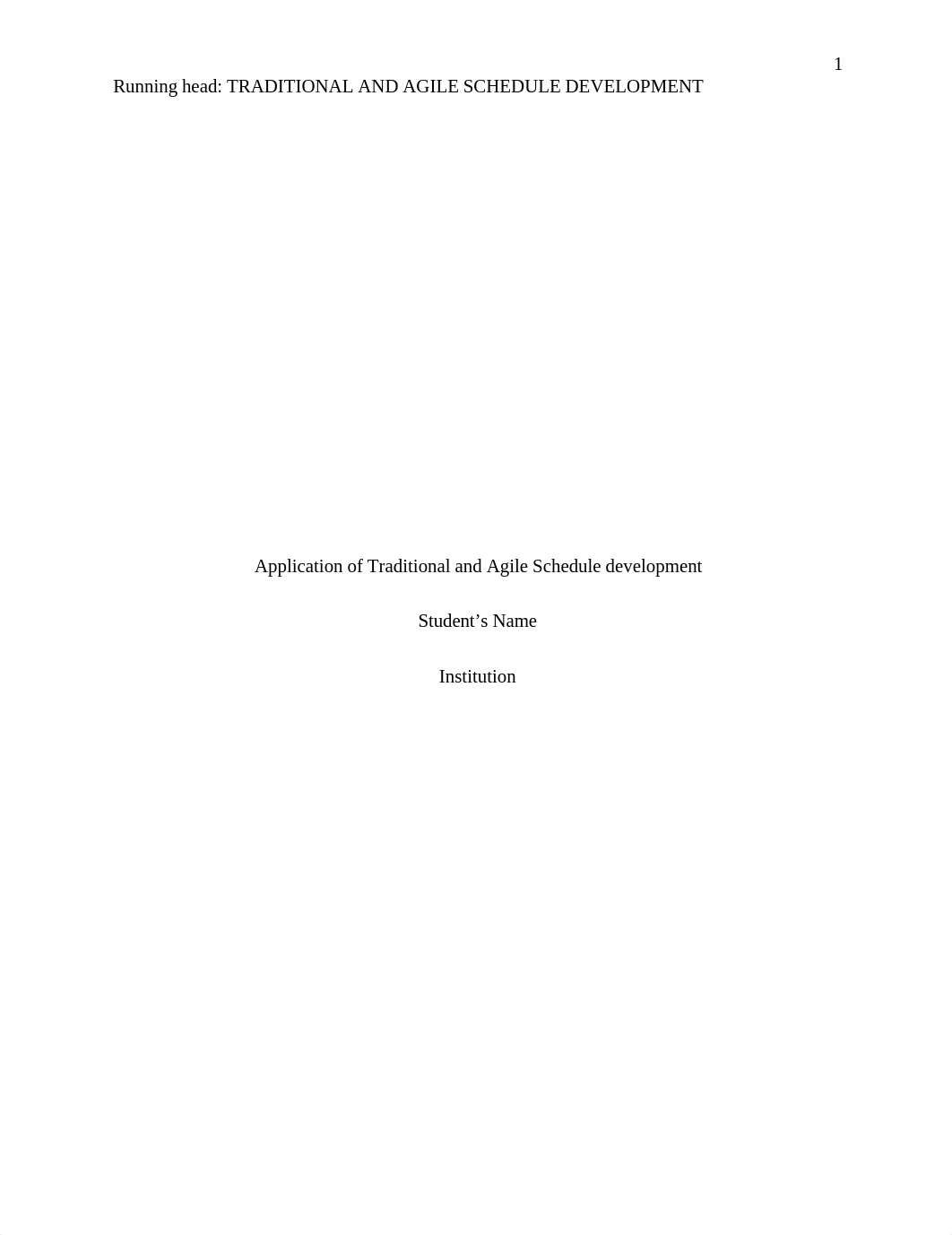 Application of Traditional and Agile Schedule development.docx_d2zdwt0x43p_page1