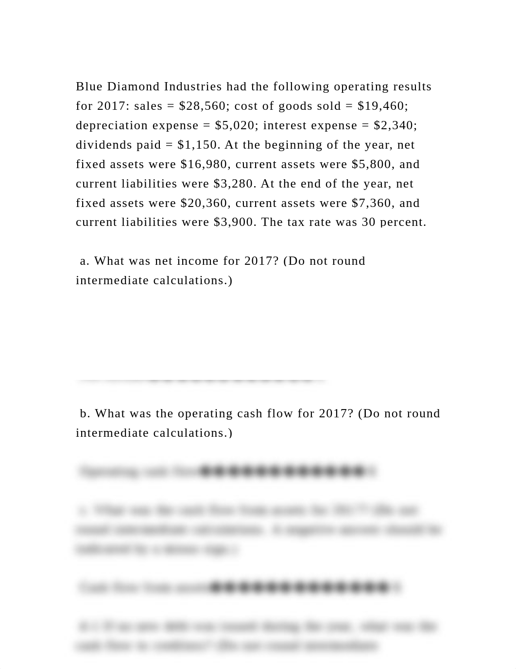 Blue Diamond Industries had the following operating results for 2017.docx_d2zn0tmrrn0_page2