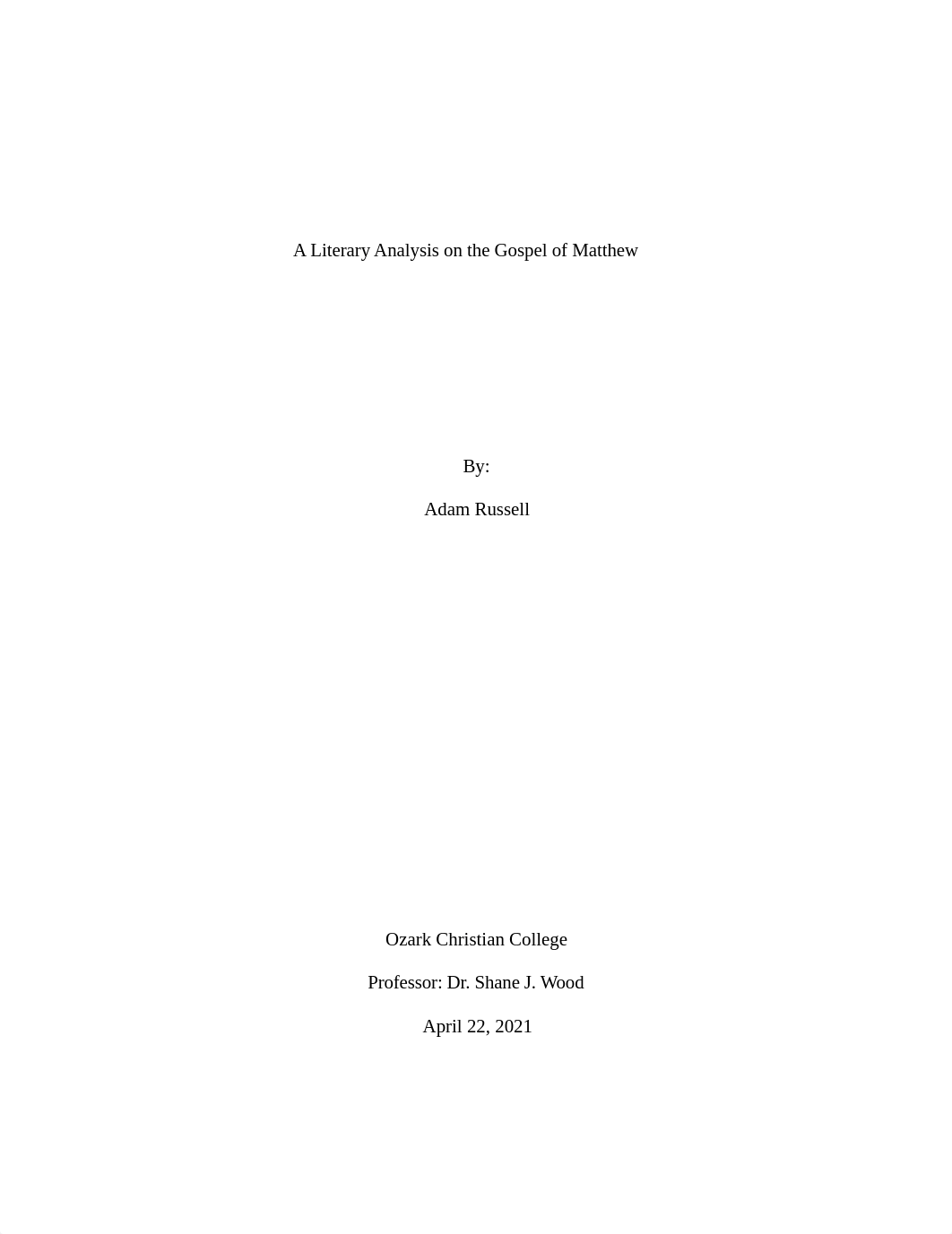 A Literary Analysis on the Gospel of Matthew.pdf_d2zvfje85uz_page1