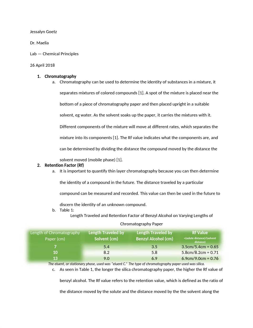 Chromatography Lab Report_d2zwhyz18cm_page1