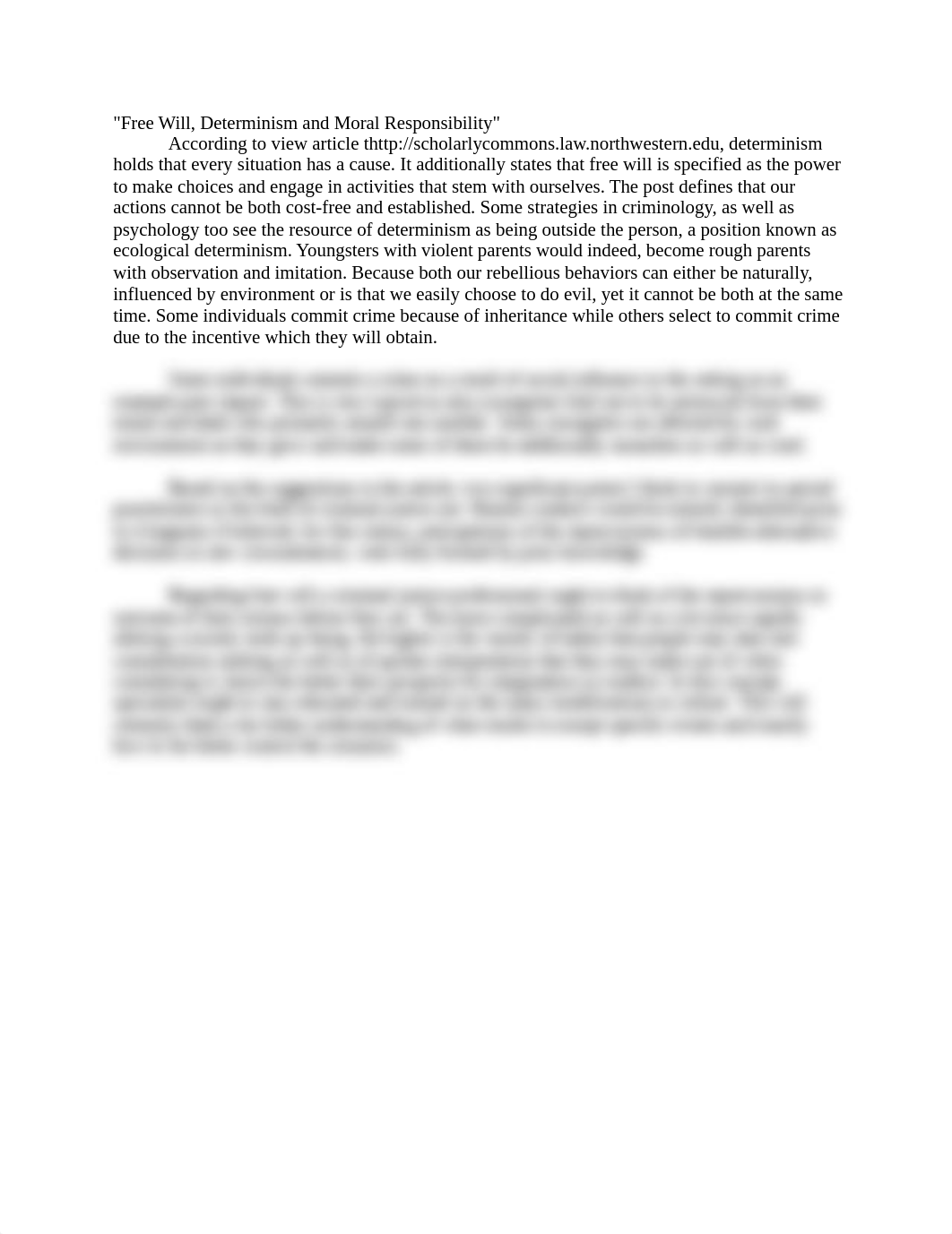 Week 3 discussion_Free Will, Determinism and Moral Responsibility.docx_d304ubdbmls_page1