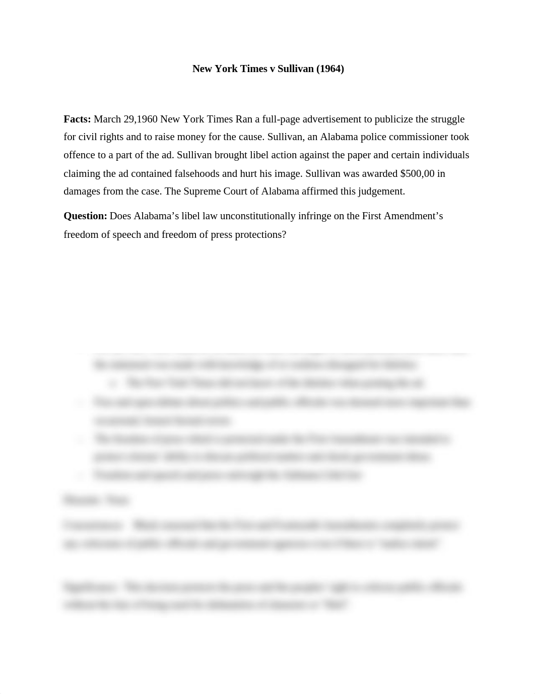 New York Times v. Sullivan Case Brief  - Copy.docx_d307h2839gi_page1