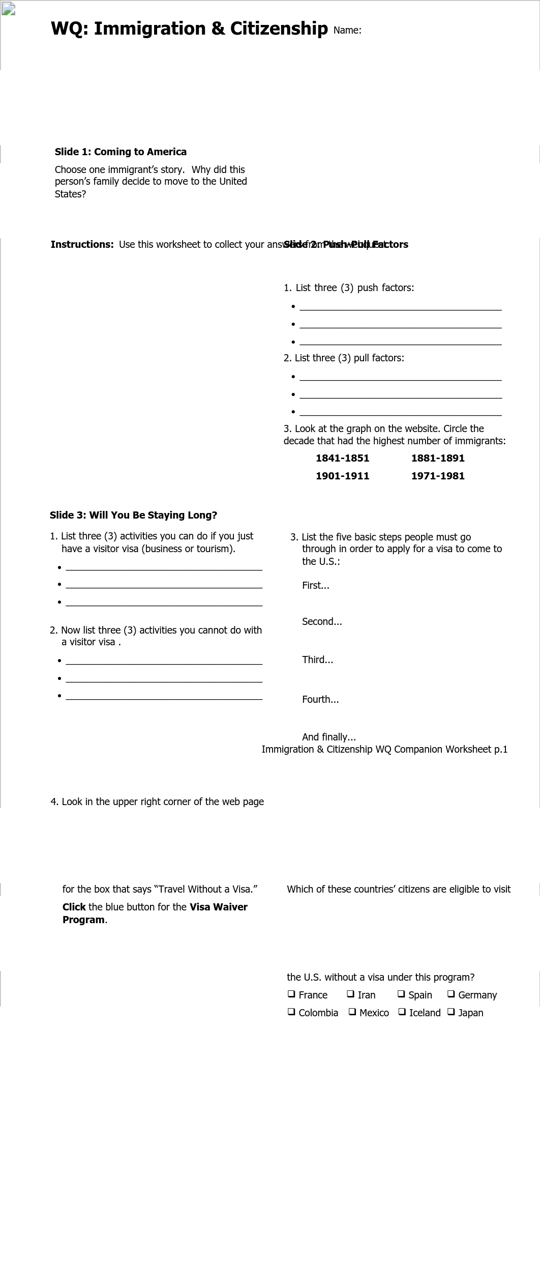 Immigration and Citizenship WQ Companion Worksheet.pdf_d30hr9chyz1_page1