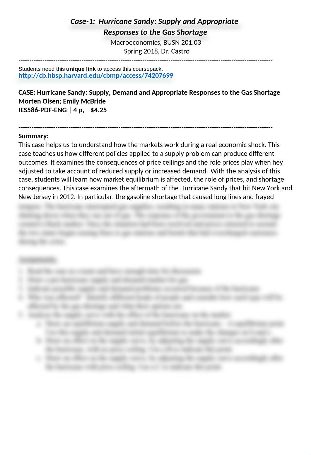 CASE-1 - HURRICANE SANDY - Demand, Supply, and Shortage of Gas.docx_d30m9j6kxlx_page1