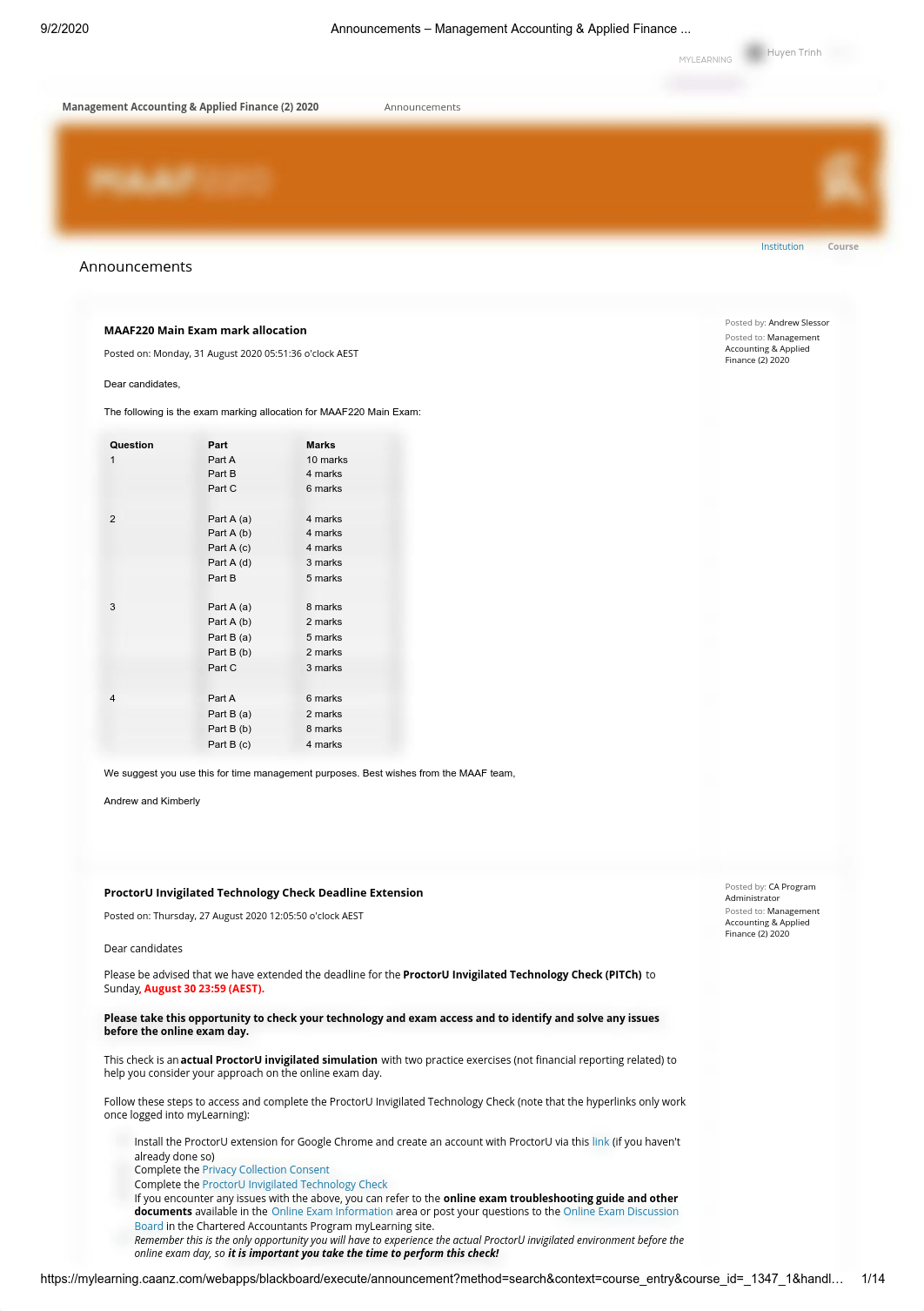 MAAF 220 Exam Mark Allocation.pdf_d30tfgsqfcs_page1