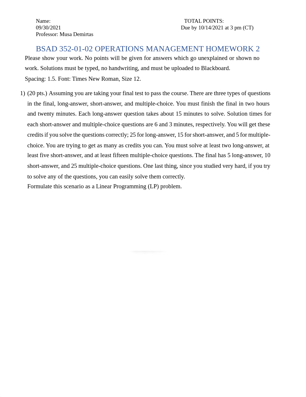 Fall 2021-BSAD 352-01-02 HW2 - Solution.pdf_d314gcurw7w_page1