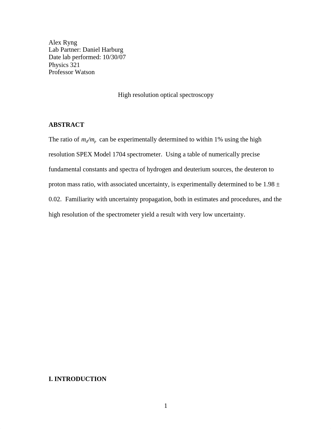 Phys 321 - High Resolution Spectroscopy Lab Report_d3176hjqowu_page1