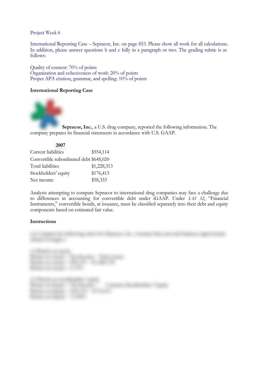 ACC 551 Project Sepracor Chapter 16 (13th Edition)_d318a1ch3ql_page1