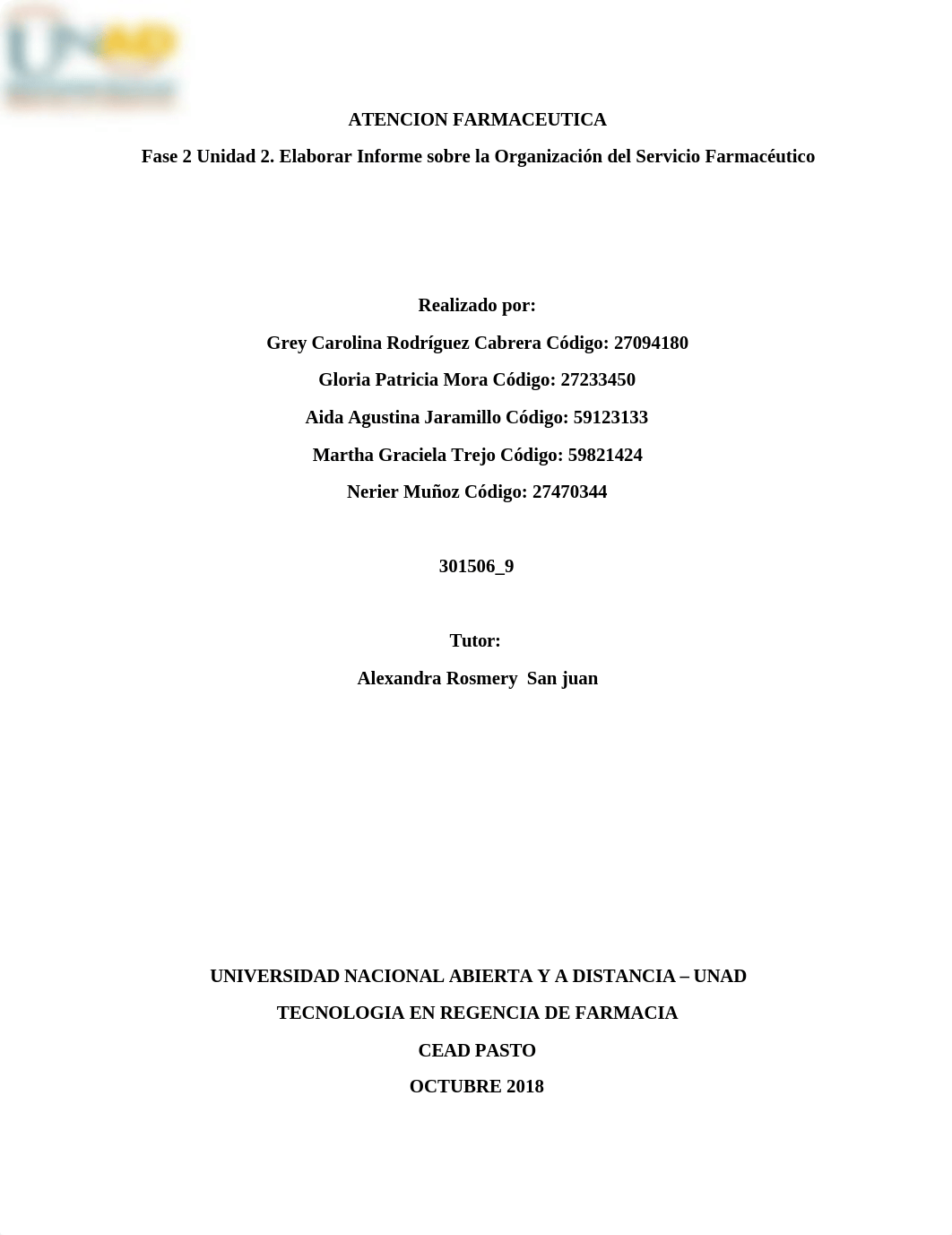 Fase 2, unidad 2, Organizacion Farmaceutica. actividad Colaborativa. UNAD.docx_d31ehelzhj0_page1