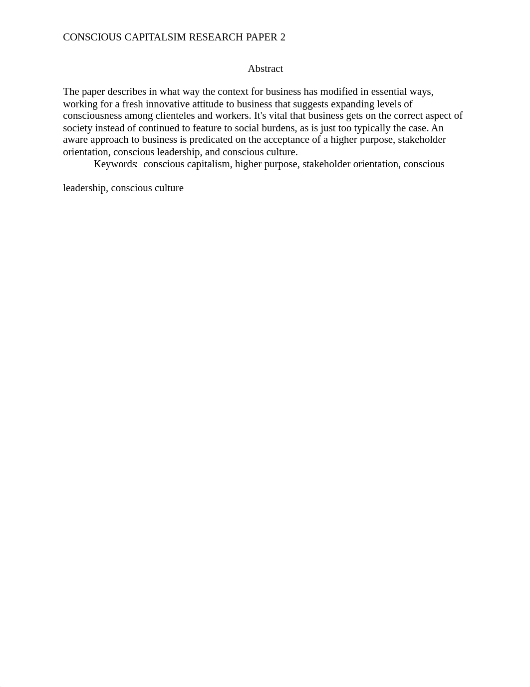 Conscious Capitalism Research Paper.docx_d31mbz3i86w_page2