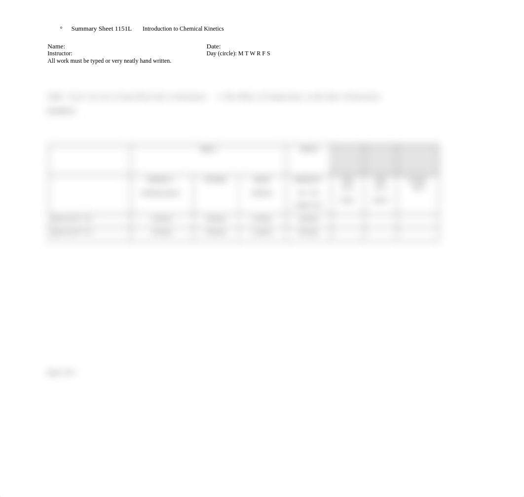 Summary Sheet 1151L Introduction to Chemical Kinetics.docx_d3226loudcs_page2