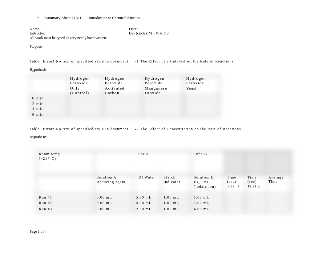 Summary Sheet 1151L Introduction to Chemical Kinetics.docx_d3226loudcs_page1