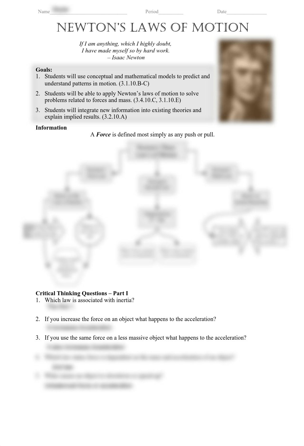 12-4 Newtons laws WORKSHEET .pdf_d32g42ooeei_page1