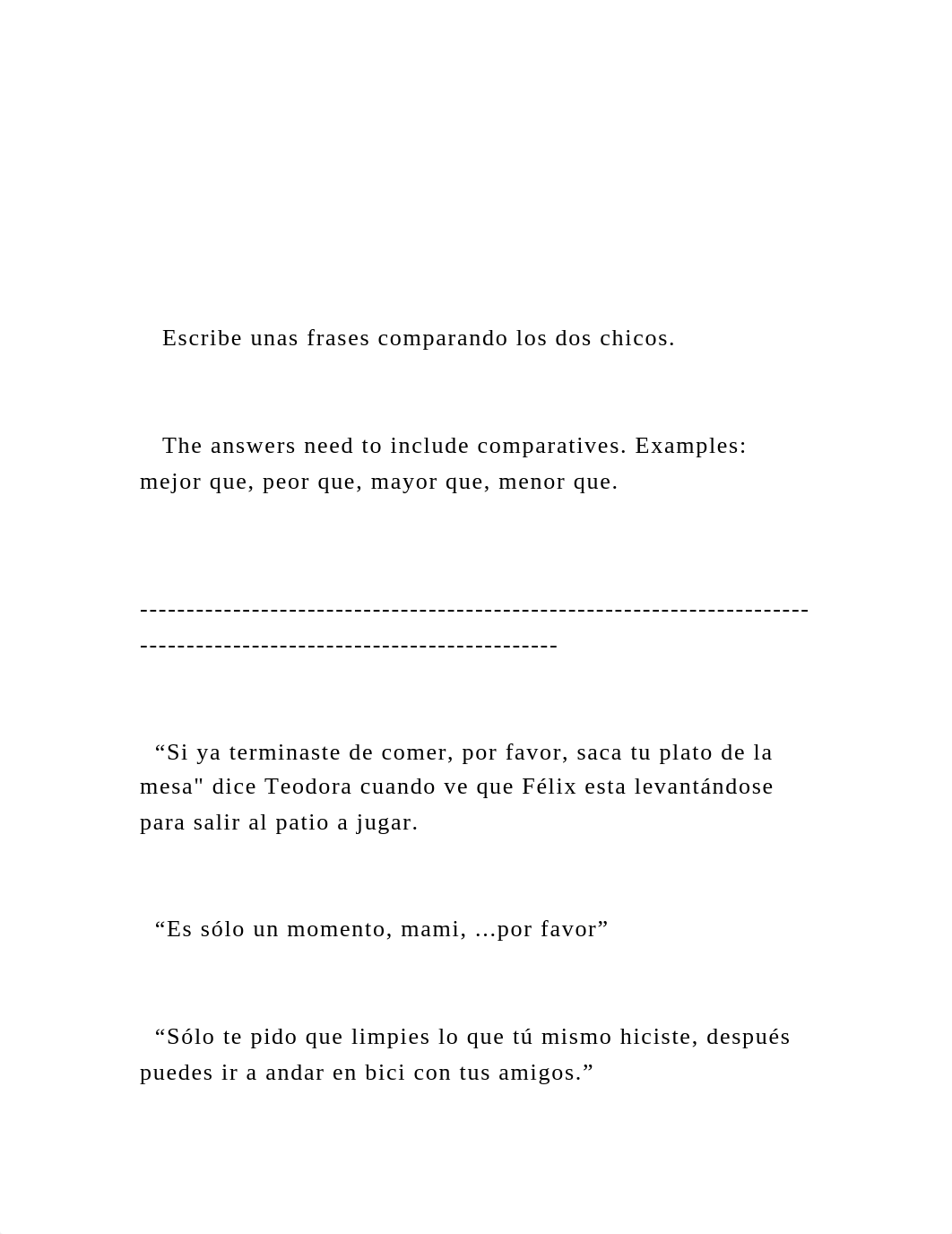 Need to answer Spanish questions. Have all the directions highl.docx_d32tlsy1np2_page3