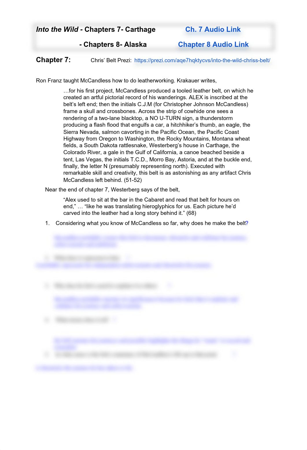 Leslie HuertaMendoza - Into the Wild Chapters 7-8 Task Sheet - Google Docs.pdf_d32w3f4fiky_page1