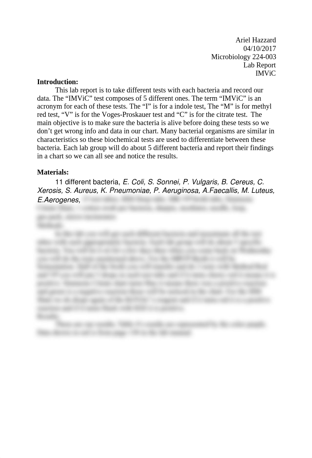 IMVic, Urease, Nitrate, Catalase and Oxidase LAB.docx_d330c36w60n_page1