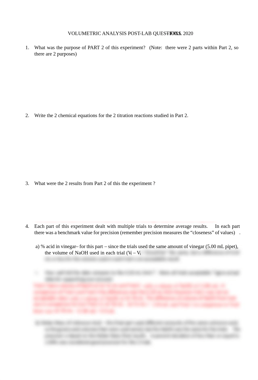 Post Lab questions Volumetric Analysis Part 2 fall 2020 from BB.pdf_d334wbitzwg_page1