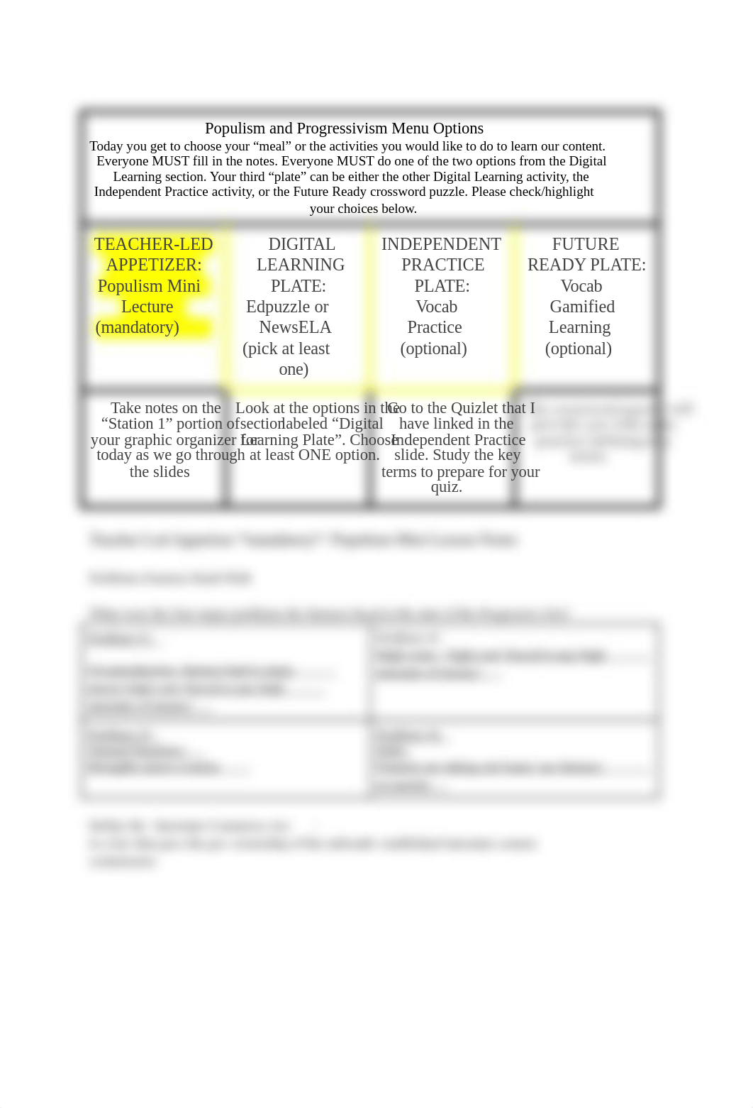 Jesse Greenwood - Populism and Progressivism Student Menu - 10429327.docx_d339k1dj4k9_page1