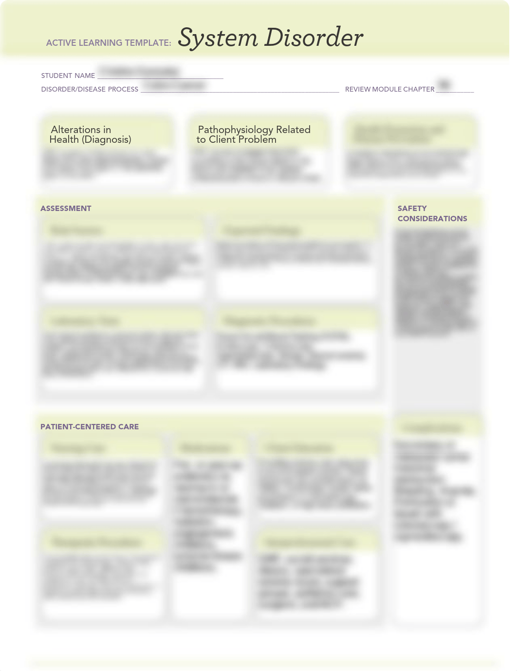 Colon Cancer - SIM2 - ATI template System Disorder - S_IV.pdf_d33oslq03qr_page1